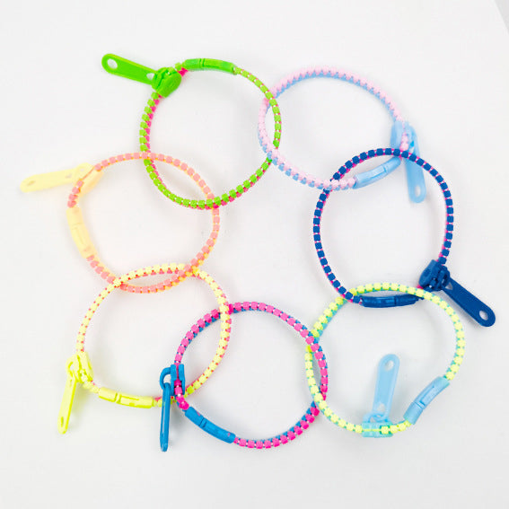 Two-color Decompression Zipper Bracelet (1pcs)