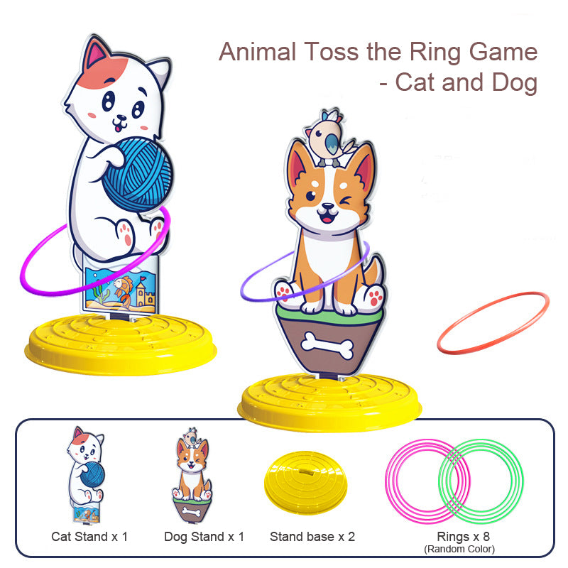 Animals Toss the Ring Game