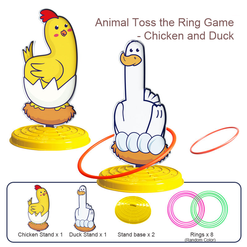 Animals Toss the Ring Game