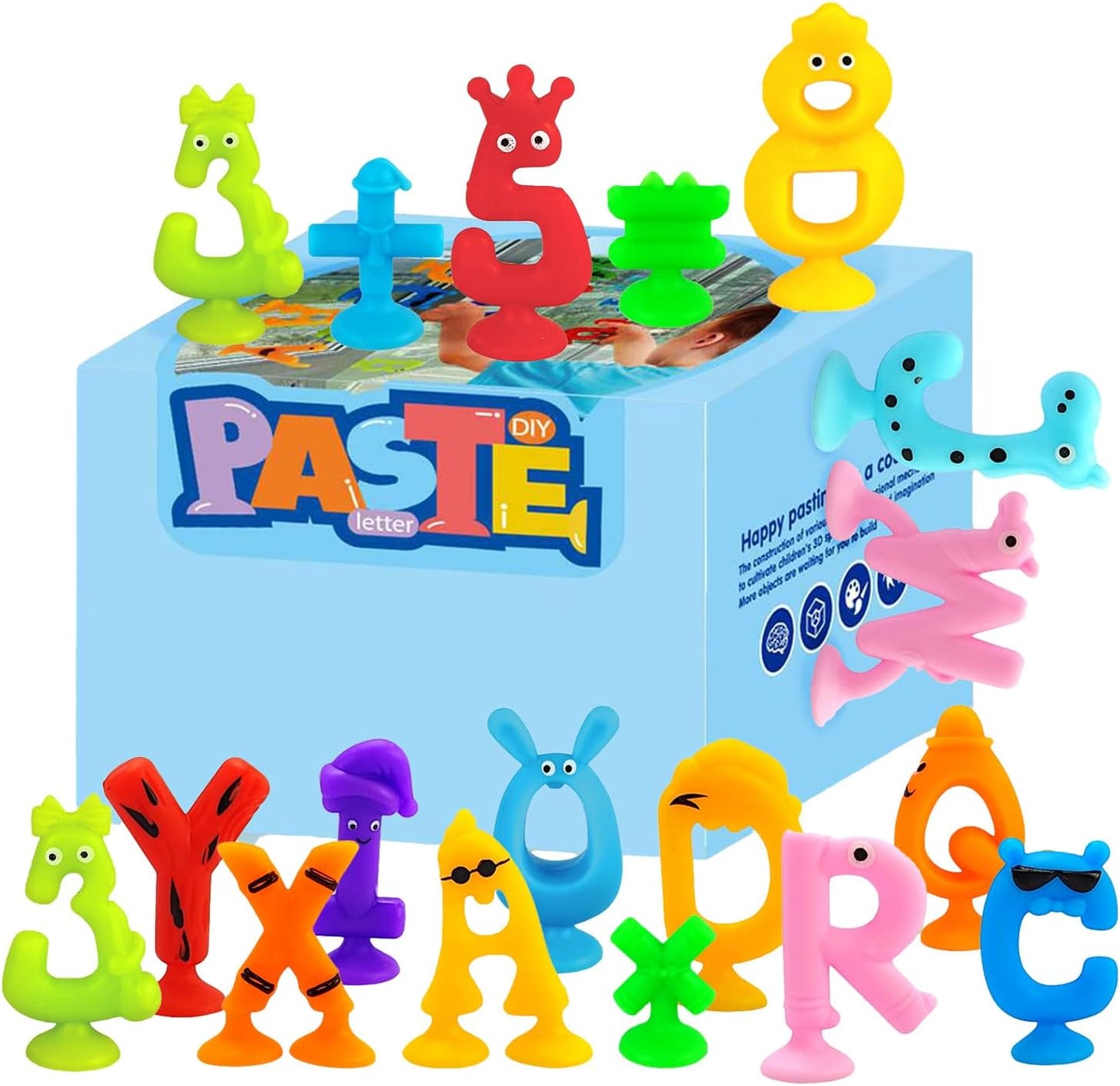 DIY PASTE Silicone Bath Sucker Toys