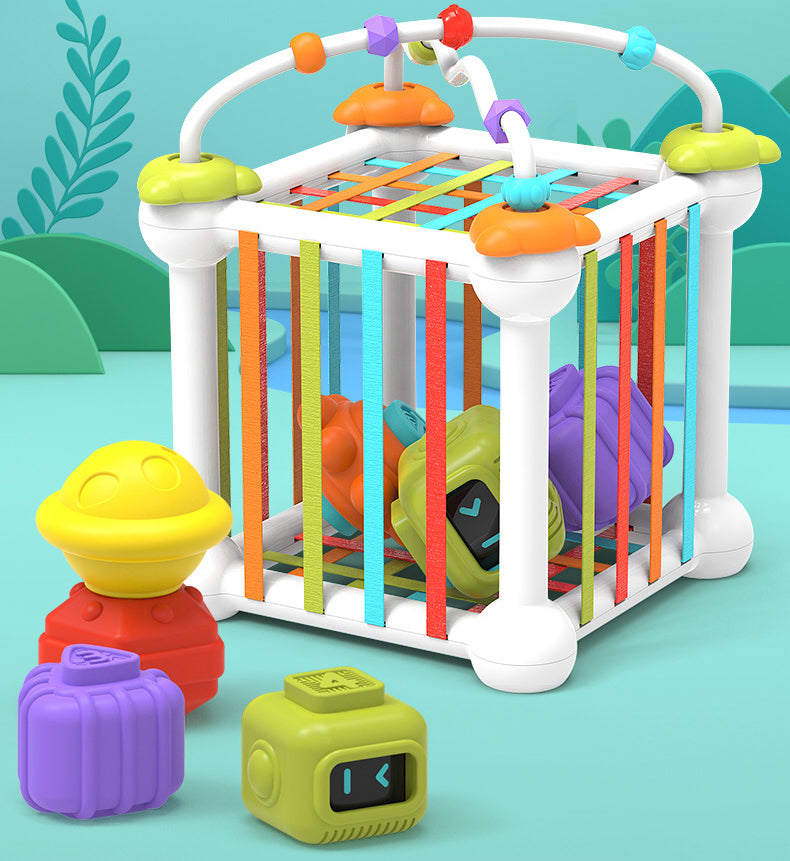 2 in 1 Rainbow Sensory Shape Stacking Toy