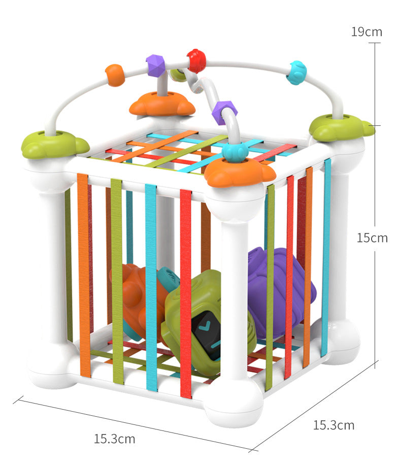 2 in 1 Rainbow Sensory Shape Stacking Toy