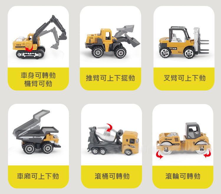 1:64 壓鑄工程車