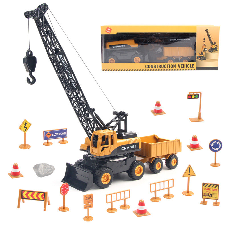 1:55 Die Cast Construction Vehicle with Signs