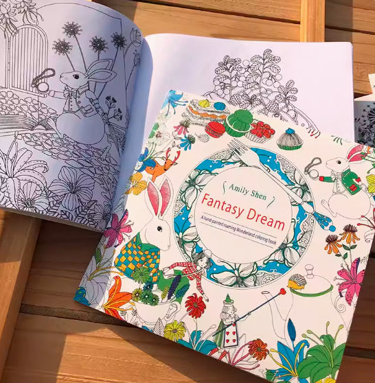 Fantasy Fairy Tale Kingdom Coloring Book