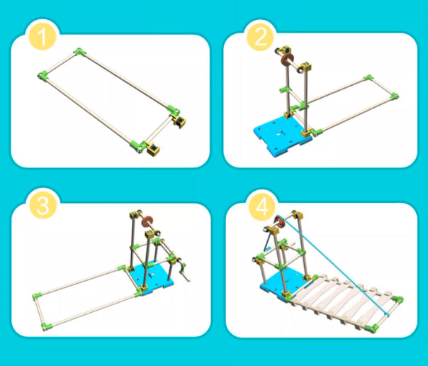 STEAM DIY - Ancient castle drawbridge pulley