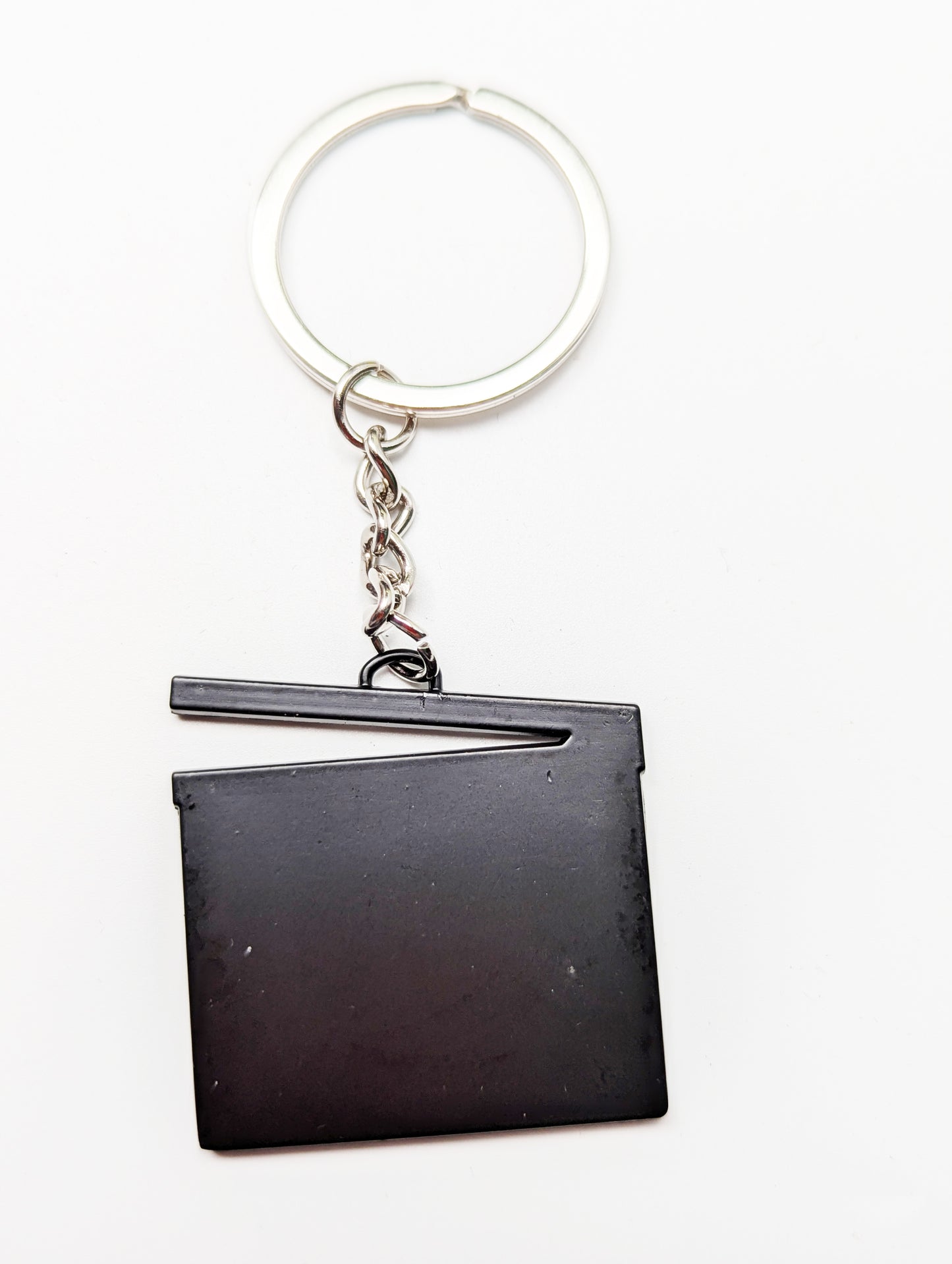 Metal Movie Clapperboard Keychain