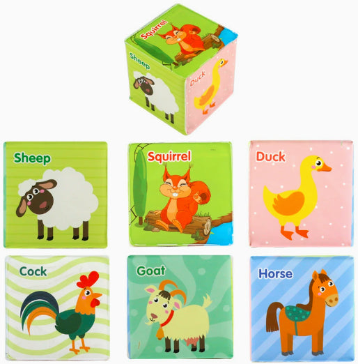 7cm Sponge Learning Cubes (6pcs)