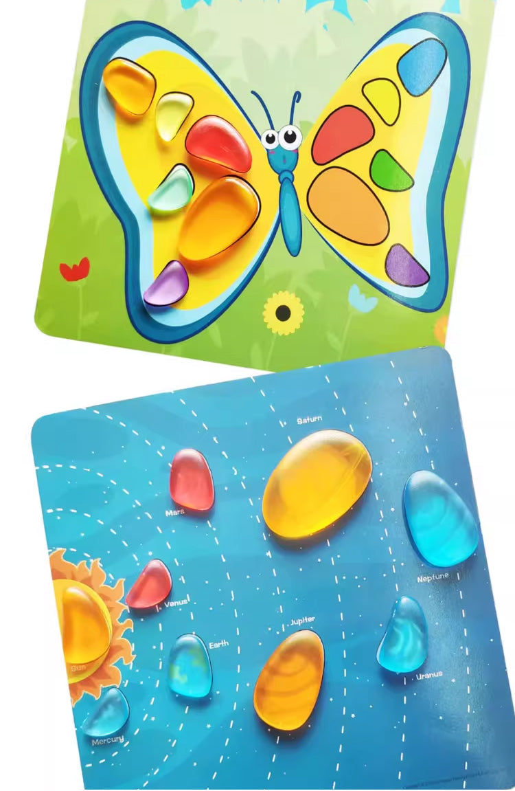 Paico Plastic Rainbow Stone/Pebbles Set