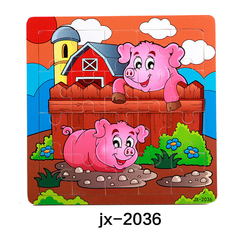 20pcs Wooden Puzzle