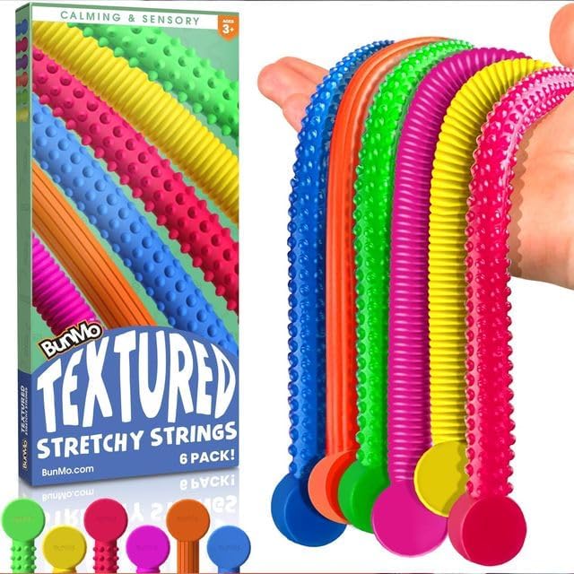 BUNMO Fidget Stretchy Strings - Textured  (6pcs)