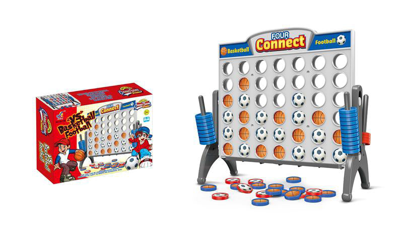 Nostalgic basketball vs football 4 connect game