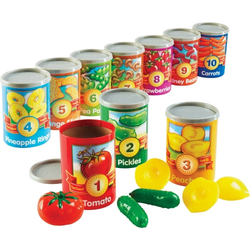 1 to 10 Counting Cans