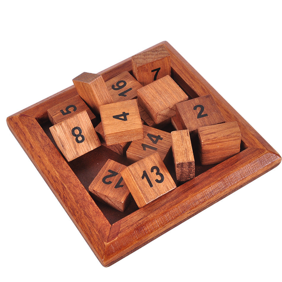 Wooden Number 1-16 Puzzle