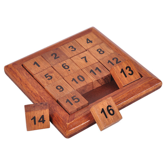 Wooden Number 1-16 Puzzle