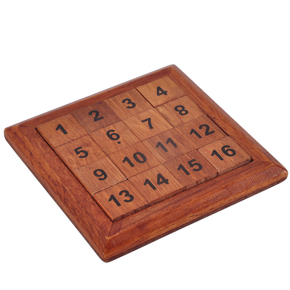 Wooden Number 1-16 Puzzle
