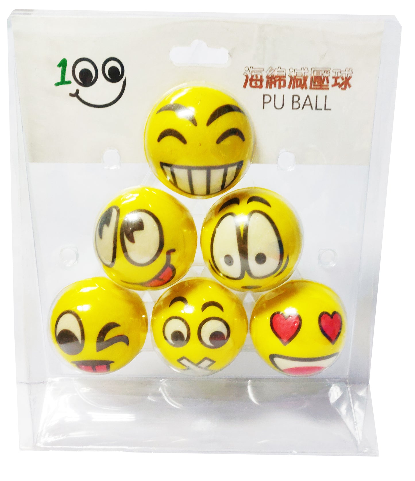 63MM PU Decompression Ball (6pcs)