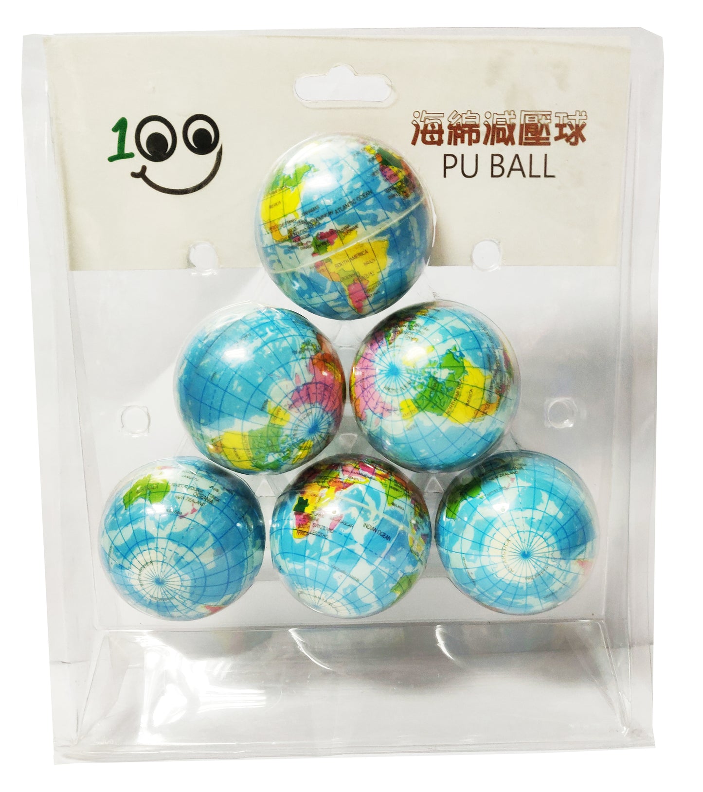 63MM PU Decompression Ball (6pcs)