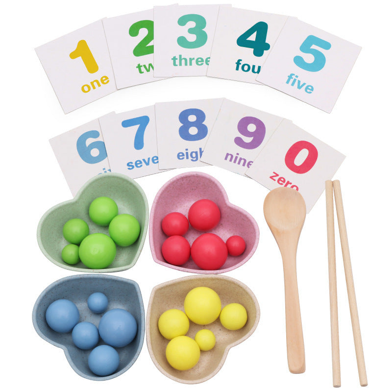 Children use chopsticks vs Math Enlightenment Toys