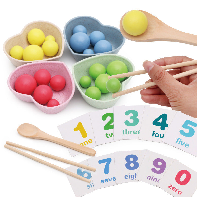 Children use chopsticks vs Math Enlightenment Toys