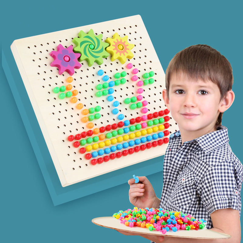 3 in 1 Mushroom pin puzzle game (small)