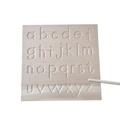 Wooden Grooved Writing Practice Tablet