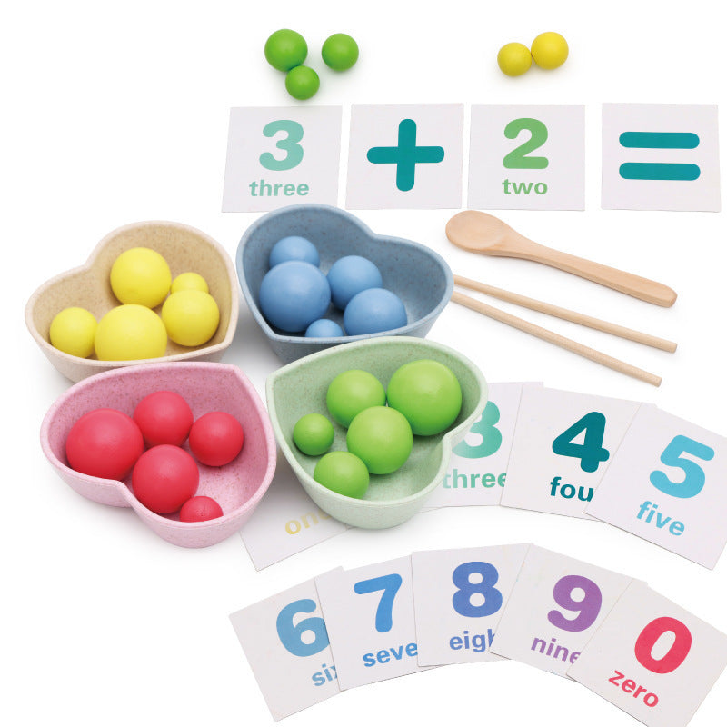 Children use chopsticks vs Math Enlightenment Toys