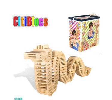 CitiBlocs 300 顆自然色積木