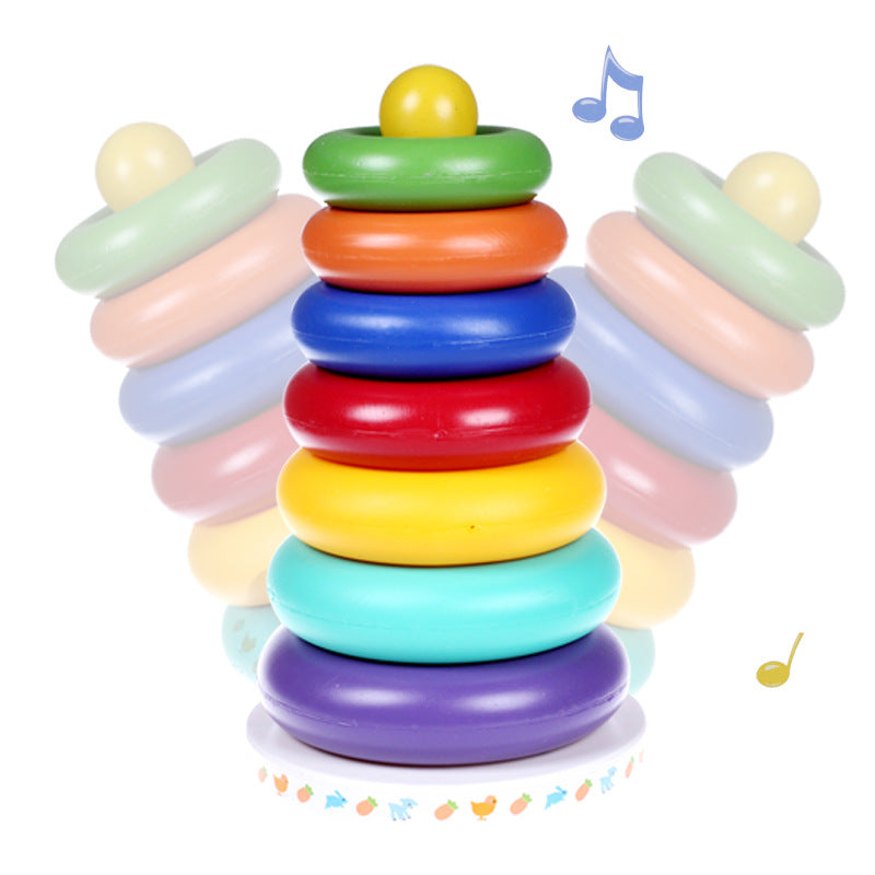Music Rainbow Stacking Rings Tumbler
