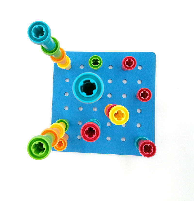 Bubble & Blocks Peg board Set