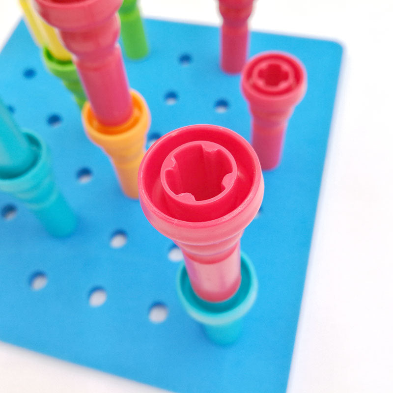 Bubble & Blocks Peg board Set