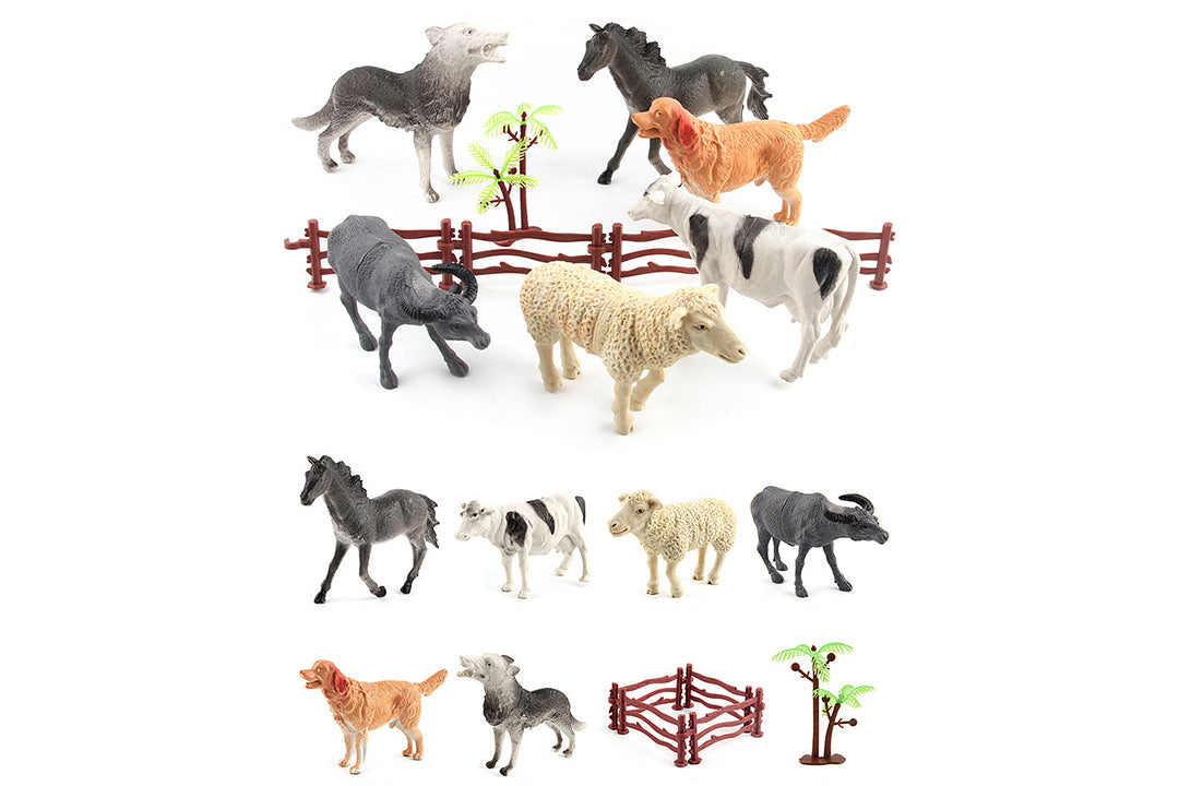 5" Large Animal Kingdom (6 Farm animals with fences)