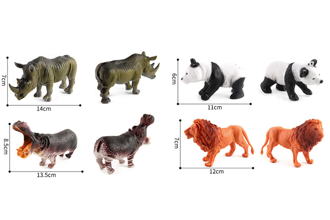 5" and 3" Large Animal Kingdom (6+4 Wild Animals)