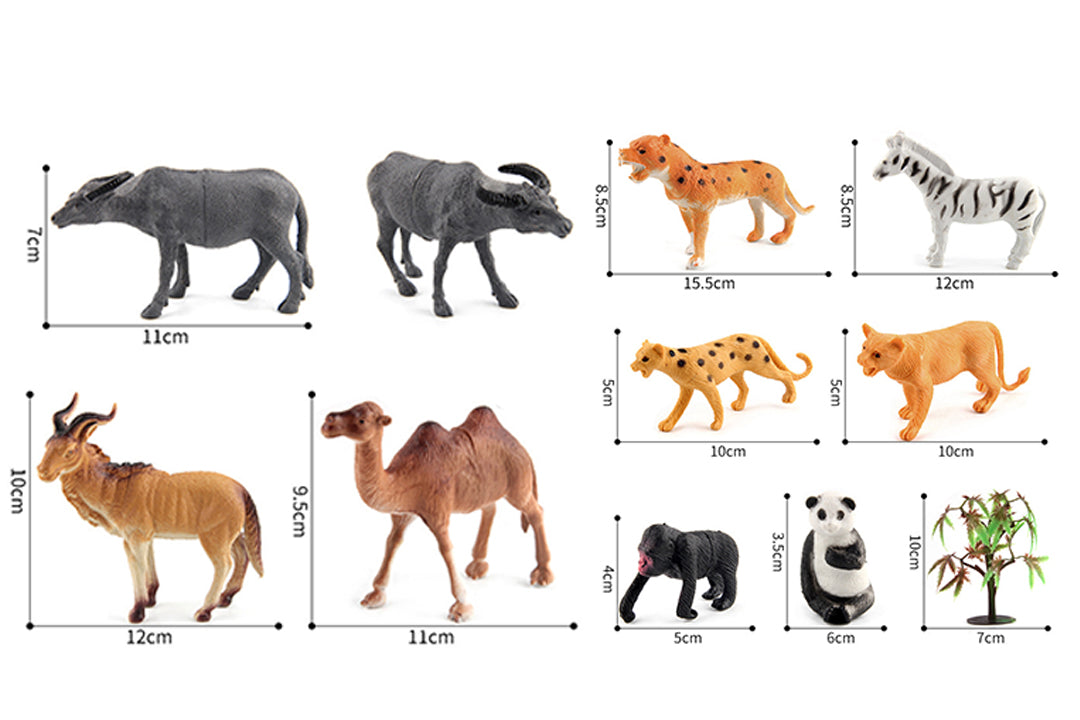 5" Large Animal Kingdom (12 Wild Animals)