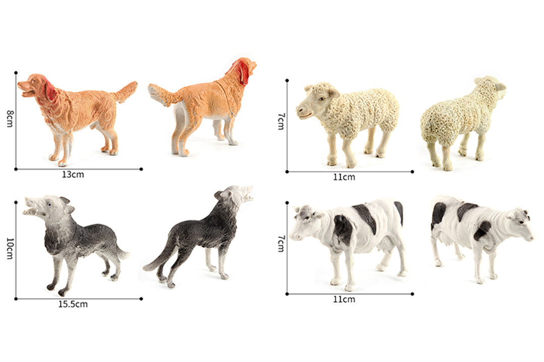 5" and 3" Large Animal Kingdom (6+4 Wild Animals)