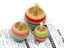 Wooden Color Whipping Top Gyro Set (3 pcs)