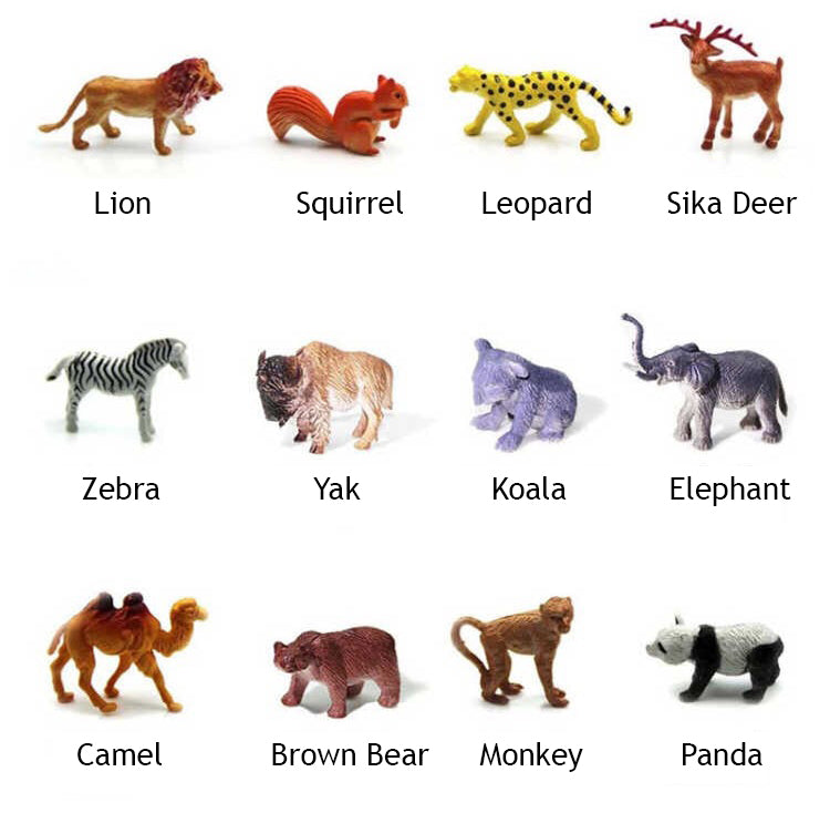 53pcs Small animal Kingdom with Tree Glass and Fence