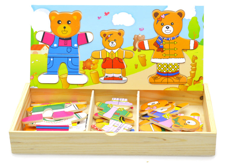 Bear Cloth Changing Puzzle(Three Bear-Four Bear)