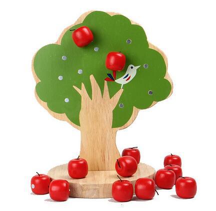 Wooden Magnetic Apple Tree
