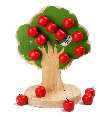 Wooden Magnetic Apple Tree
