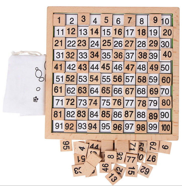 Wooden Hundreds Puzzle