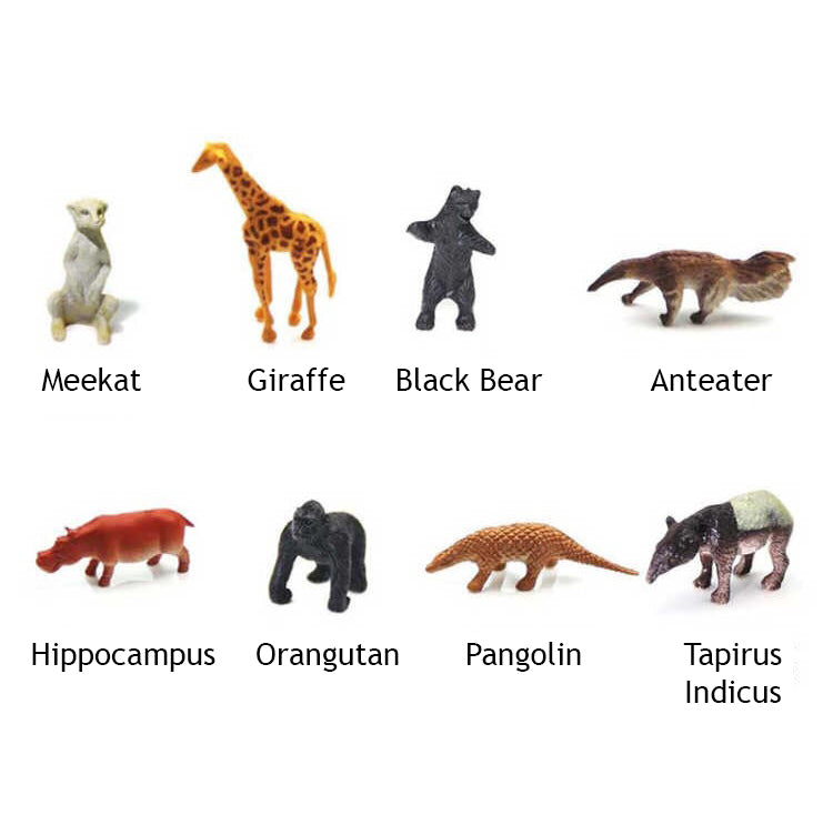 53pcs Small animal Kingdom with Tree Glass and Fence