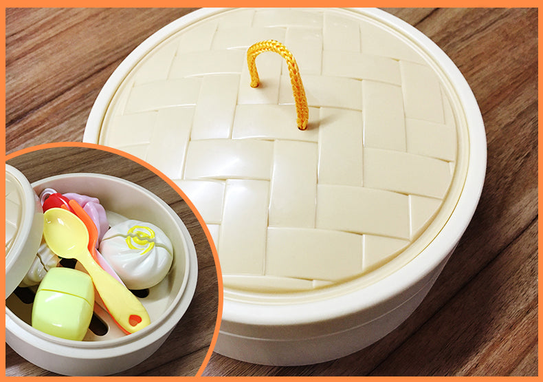 Cutting Food Toys - Dim Sum with Steamer