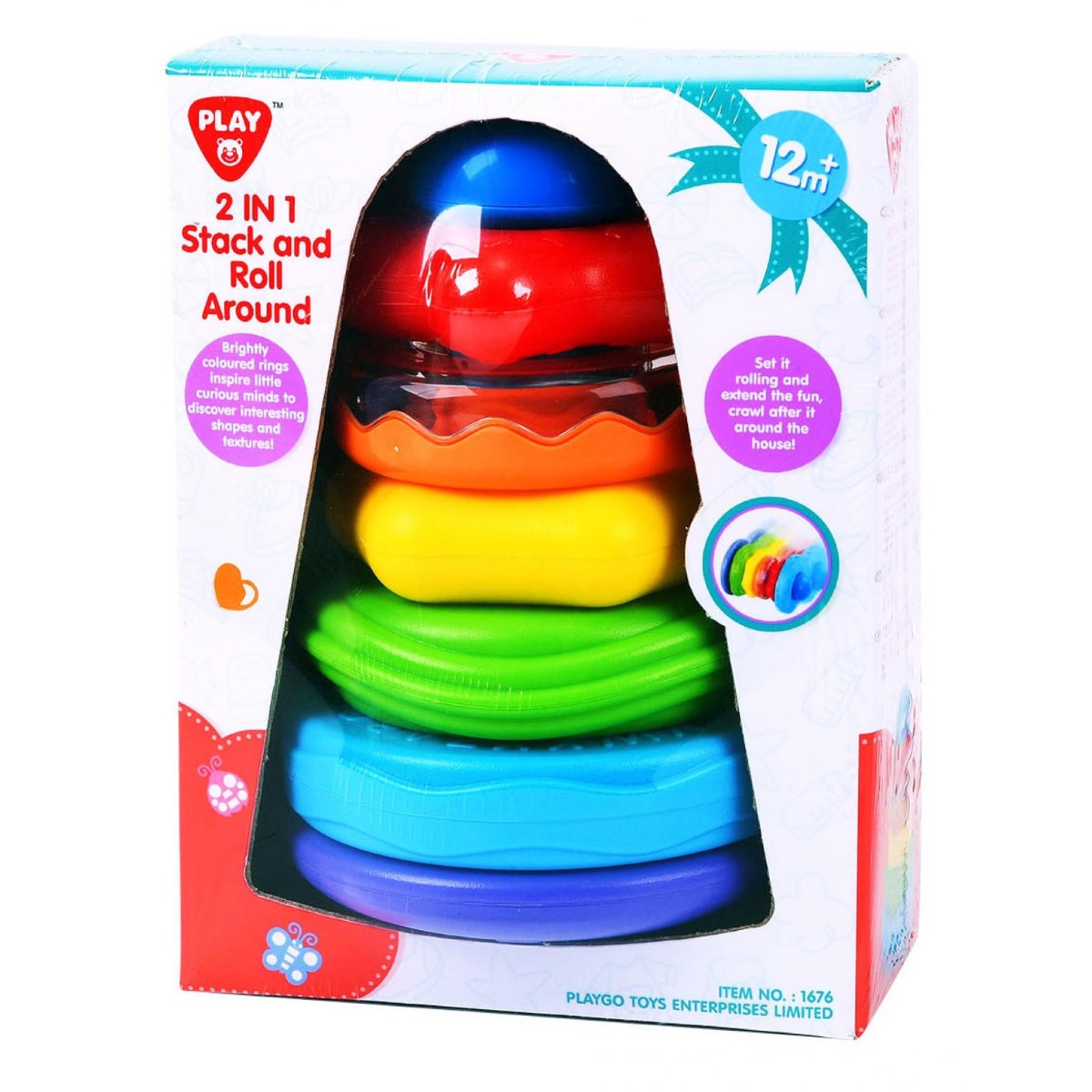 Playgo 2 in 1 Stack and Roll Around