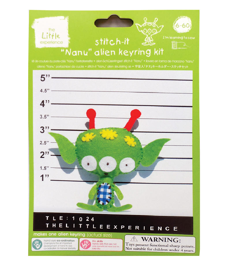 Stitch-It "Nanu" Alien Keyring Kit
