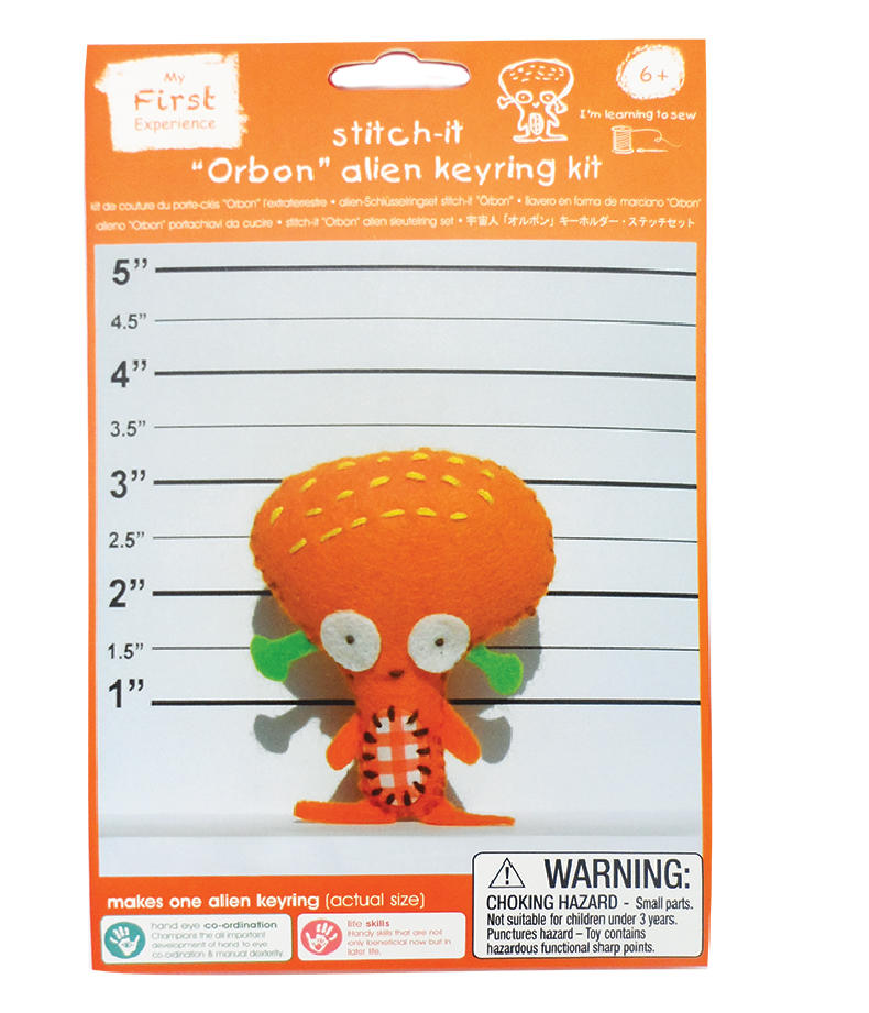 Stitch-It "Orbon" Alien Keyring Kit