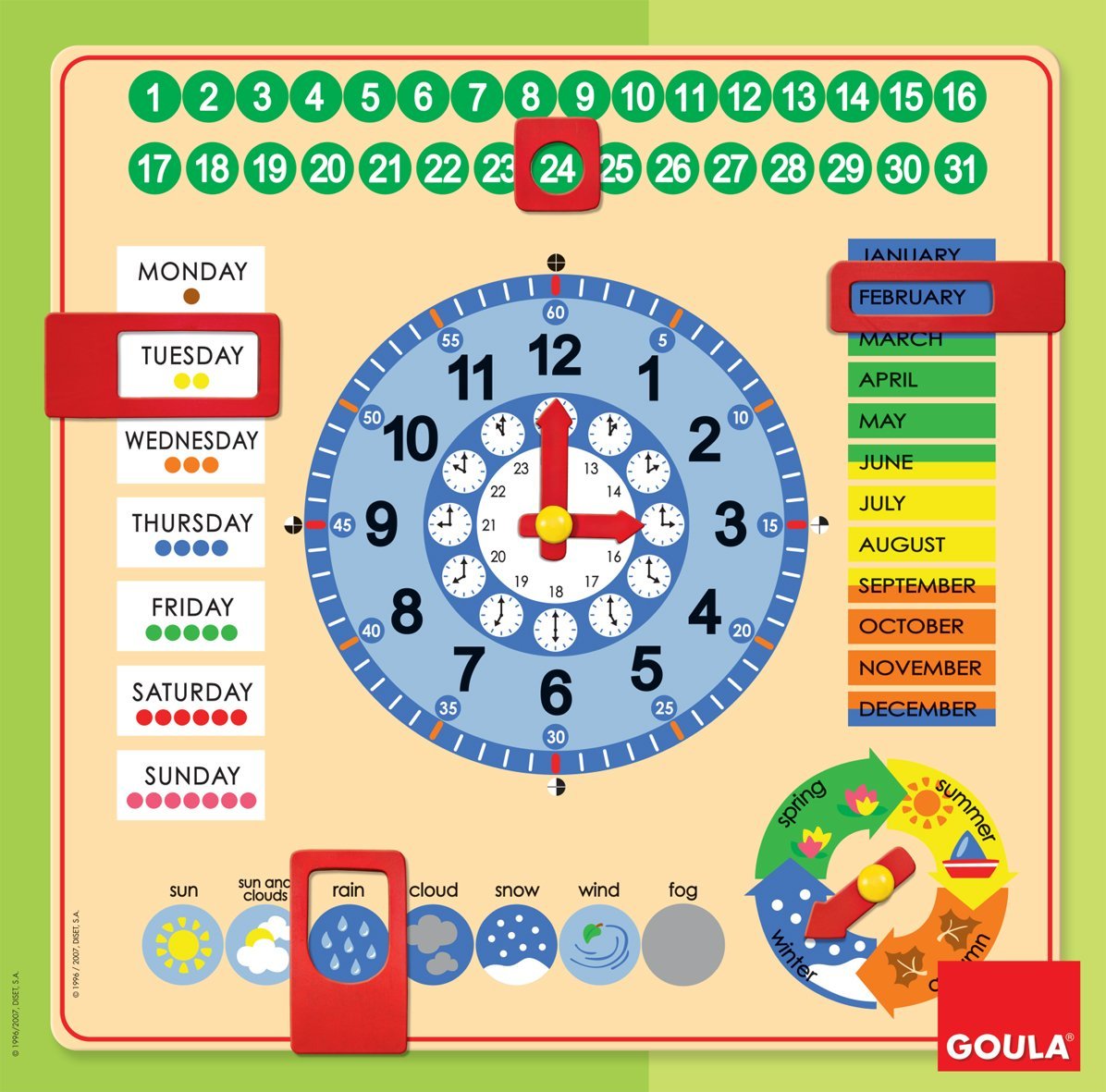 Goula - Calendar Clock