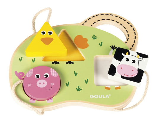 Goula - 3 種農場動物拼圖