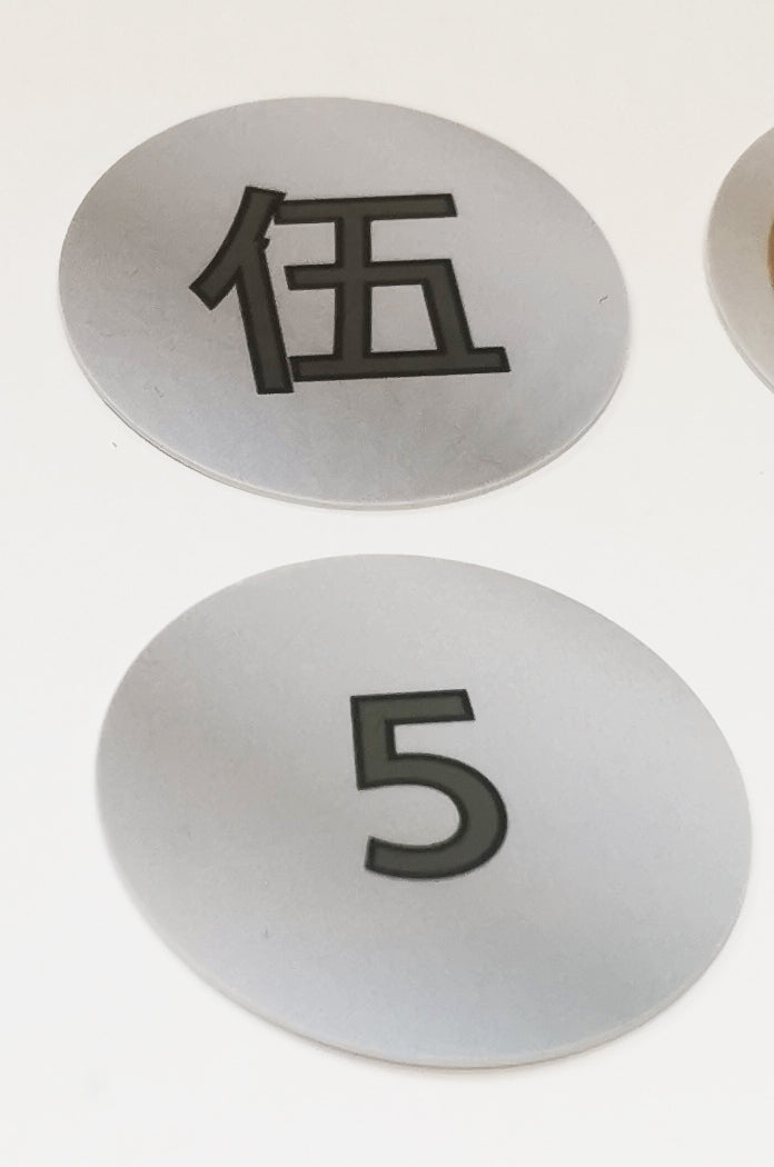 40mm Plastic Number Points Reward Coin
