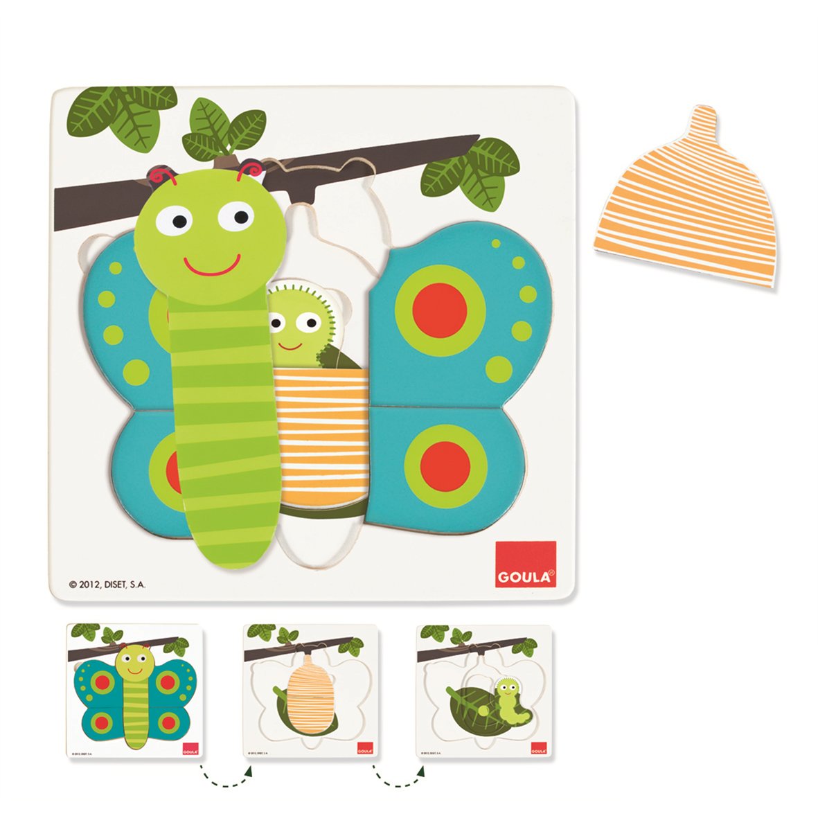 Goula - Puzzle 3 Levels Butterfly